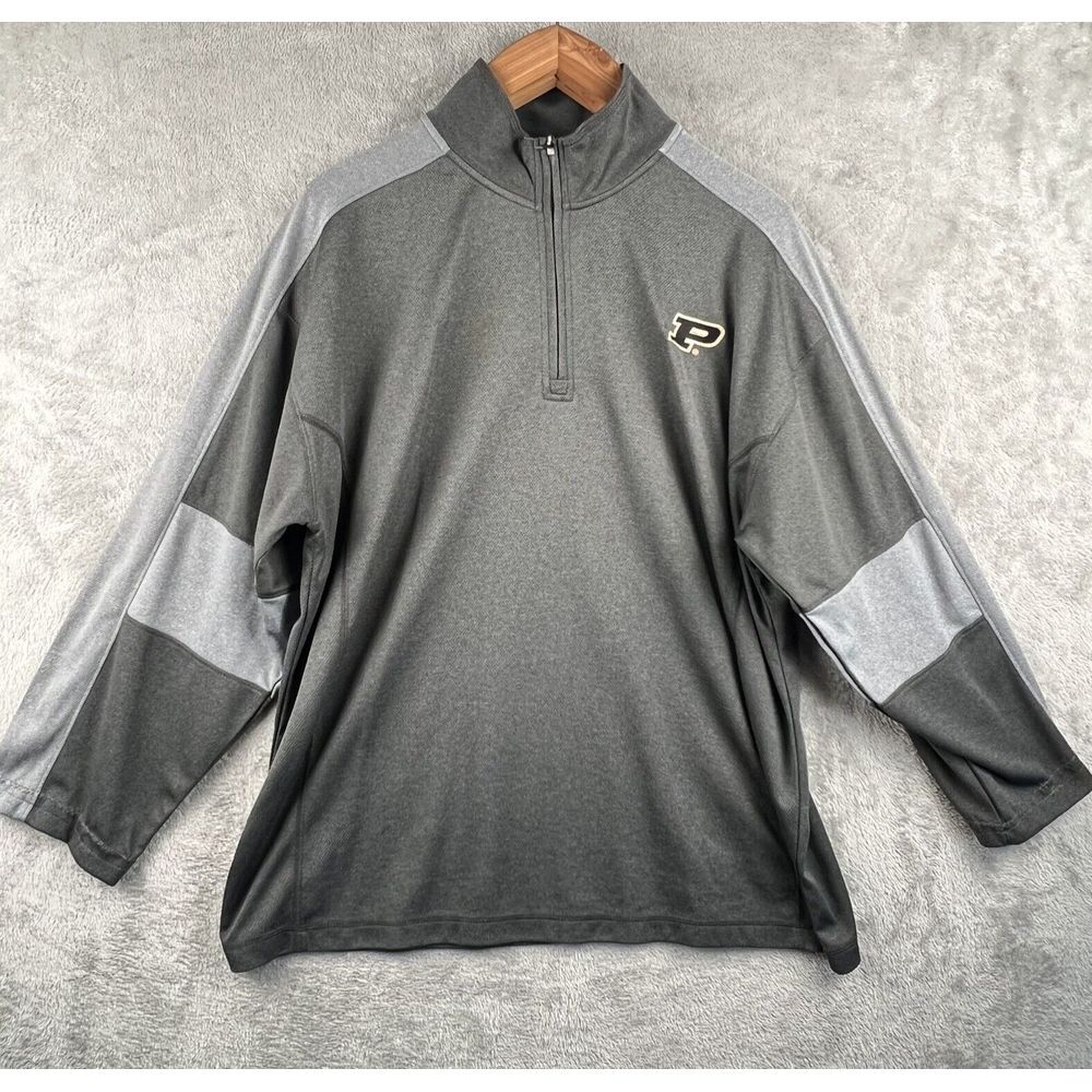 Purdue Boilermakers 1/2 Zip Sweatshirt Men's XL Gray Section 101 Knights Apparel